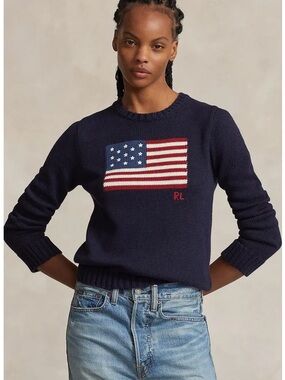 RALPH LAUREN Iconic American Flag Sweater